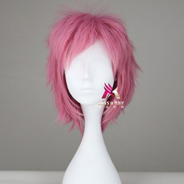 tennis prince green exorcist pink male short hair cos animation halloween dance wig, Black
tennis prince green exorcist pink male short hair cos animation halloween dance wig, Black