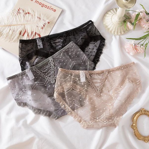women's panties 3pcs women lace thongs ultra-thin mesh transparent lingerie soft briefs bow panty hollow out underwear, Black;pink
women's panties 3pcs women lace thongs ultra-thin mesh transparent lingerie soft briefs bow panty hollow out underwear, Black;pink