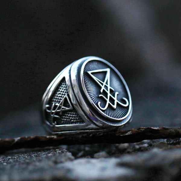 cluster rings vintage lucifer satan signet ring men's gothic style amulet witchcraft wicca wholesale jewelry, Golden;silver
cluster rings vintage lucifer satan signet ring men's gothic style amulet witchcraft wicca wholesale jewelry, Golden;silver