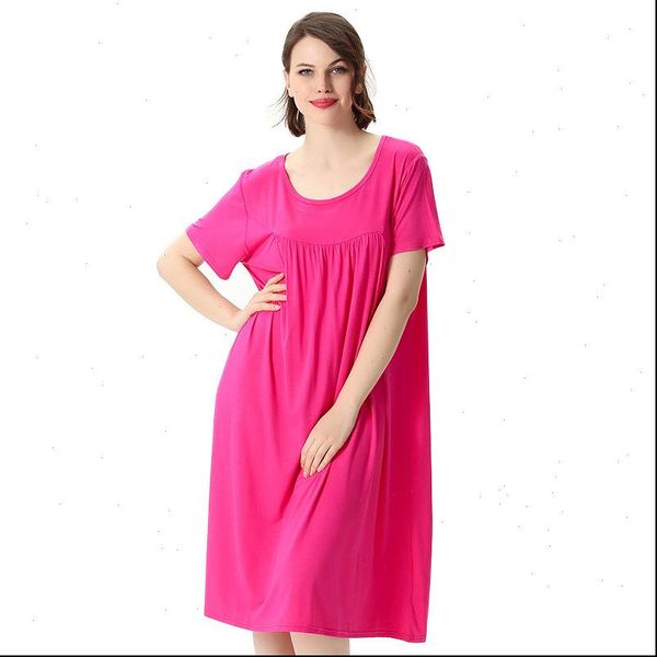 summer loose night dress womens sleepwears cotton plus size 3xl 7xl long nightgown casual female nightwear short sleeve home wear, Black;red
summer loose night dress womens sleepwears cotton plus size 3xl 7xl long nightgown casual female nightwear short sleeve home wear, Black;red
