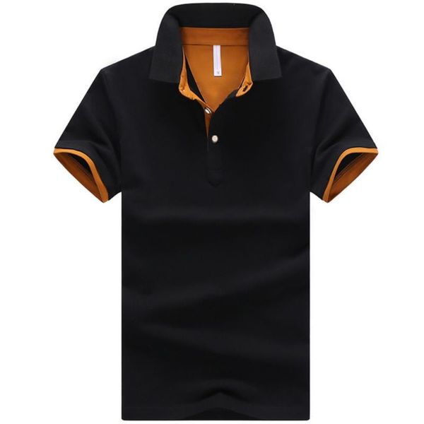 mens polos shirts summer short sleeve fashion breathable shirt casual stitching for men, White;black
mens polos shirts summer short sleeve fashion breathable shirt casual stitching for men, White;black