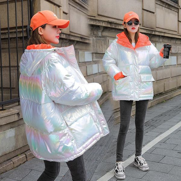 women's down & parkas 2021 autumn and winter korean style loose mid-length disposable bread clothes fashionable bright colorful padded, Black
women's down & parkas 2021 autumn and winter korean style loose mid-length disposable bread clothes fashionable bright colorful padded, Black