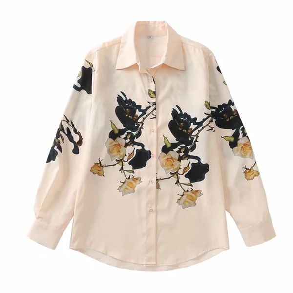 za fashion women flower printing chiffon shirt turn-down collar long sleeve casual loose 210531, Black;white
za fashion women flower printing chiffon shirt turn-down collar long sleeve casual loose 210531, Black;white