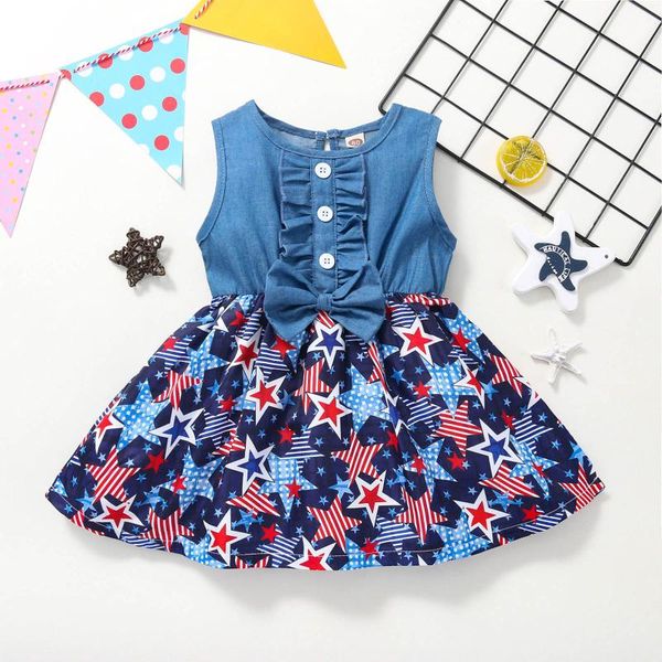 girl's dresses girls dress 7 year old girl 4th of july bowknot denim splice stars striped princess sleeveless o neck summer, Red;yellow
girl's dresses girls dress 7 year old girl 4th of july bowknot denim splice stars striped princess sleeveless o neck summer, Red;yellow