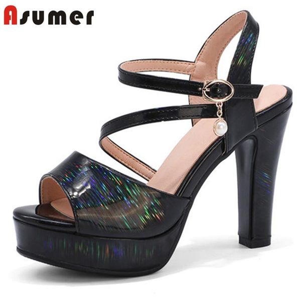 dress shoes asumer 2021 party wedding ladies sandals peep toe buckle fashion elegant high heels platform women, Black
dress shoes asumer 2021 party wedding ladies sandals peep toe buckle fashion elegant high heels platform women, Black