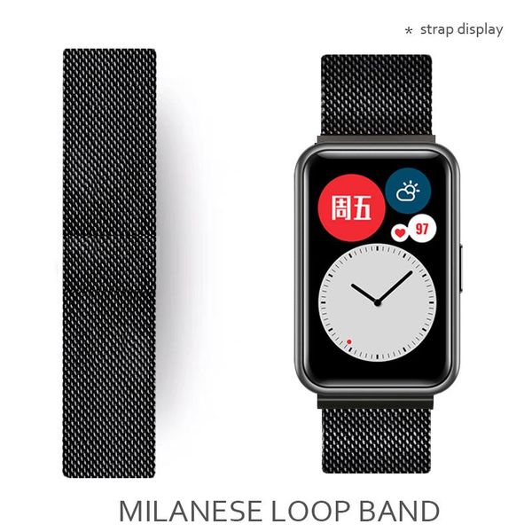 watch bands magnetic loop band for huawei fit strap accessories stainless steel belt metal smartwatch bracelet, Black;brown
watch bands magnetic loop band for huawei fit strap accessories stainless steel belt metal smartwatch bracelet, Black;brown