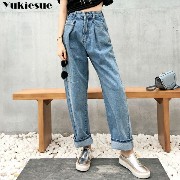vintage ladies boyfriend jeans for women mom high waisted blue casual pencil trousers korean streetwear denim harem pants 210518
vintage ladies boyfriend jeans for women mom high waisted blue casual pencil trousers korean streetwear denim harem pants 210518