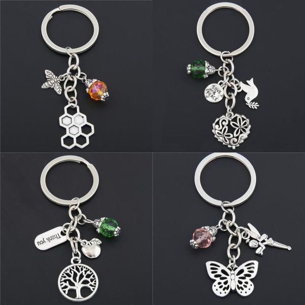keychains 1pc butter with flower fairy tree thank you charms bee keyring colorful beads nature jewelry, Silver
keychains 1pc butter with flower fairy tree thank you charms bee keyring colorful beads nature jewelry, Silver