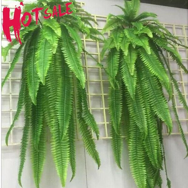 110cm simulation adornment grass green plant pot plants hanging row fern leaf persian leaves wall planted decoration decorative flowers & wr
110cm simulation adornment grass green plant pot plants hanging row fern leaf persian leaves wall planted decoration decorative flowers & wr