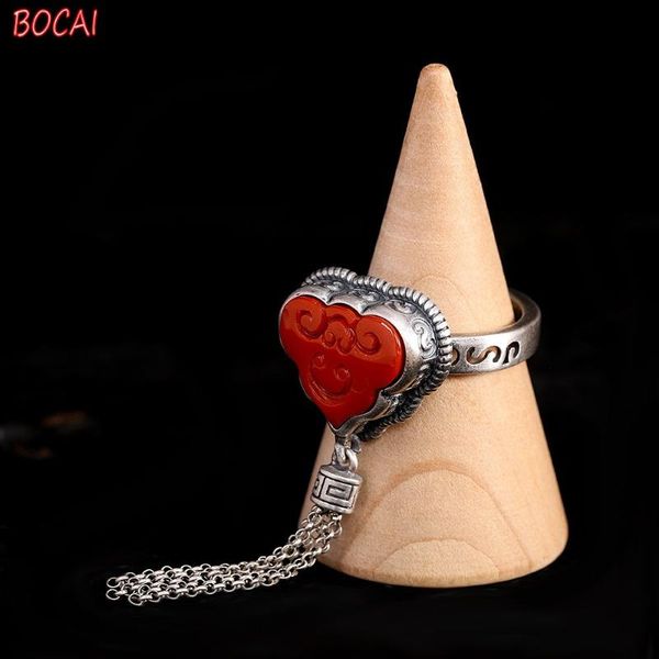 cluster rings s925 silver distressed south red agate wishful tassel ring fashion retro women's jewelry, Golden;silver
cluster rings s925 silver distressed south red agate wishful tassel ring fashion retro women's jewelry, Golden;silver