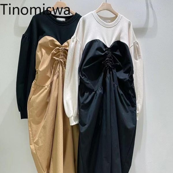 casual dresses tinomiswa 2021 chic french style contrast color patchwork o neck long sleeve autumn clothes korean fashion, Black;gray
casual dresses tinomiswa 2021 chic french style contrast color patchwork o neck long sleeve autumn clothes korean fashion, Black;gray