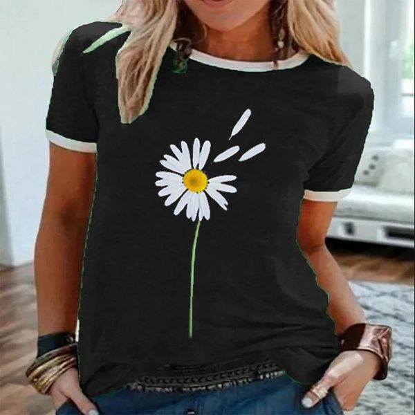 women's t-shirt casual vintage t-shirts loose print undefined splicing round neck short sleeve clothes for women ropa mujer, White
women's t-shirt casual vintage t-shirts loose print undefined splicing round neck short sleeve clothes for women ropa mujer, White
