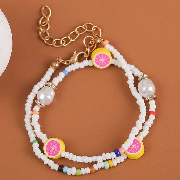 beaded, strands fashion boho double layer handmade beaded white glass beads pearl bracelets for women girls polymer clay fruit lemon bracele, Black
beaded, strands fashion boho double layer handmade beaded white glass beads pearl bracelets for women girls polymer clay fruit lemon bracele, Black
