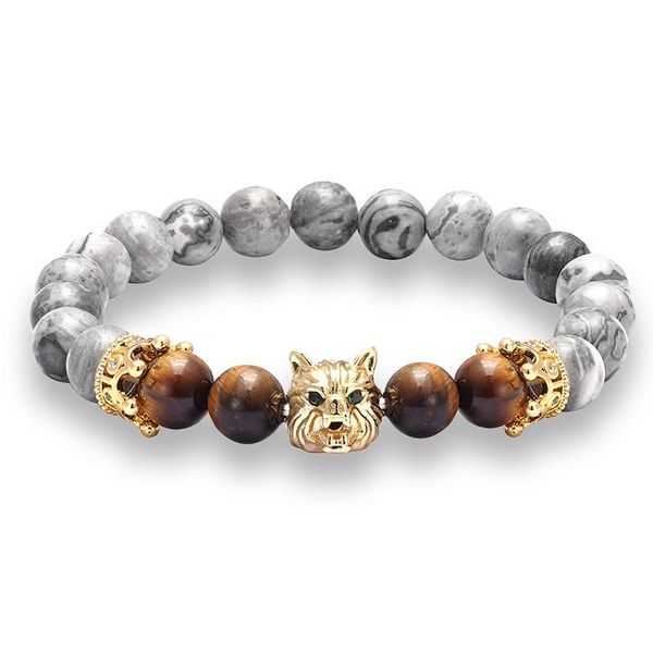 link, chain jaafar fashion natural beads map stone beaded bracelet cz wolf head black lava energy jewelry as825
link, chain jaafar fashion natural beads map stone beaded bracelet cz wolf head black lava energy jewelry as825