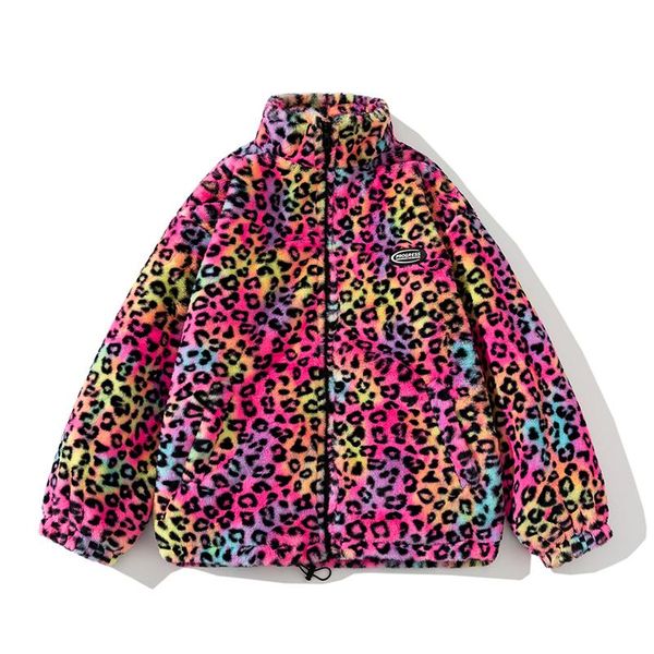 men's down & parkas winter leopard cotton-padded clothes plush zipper jacket men fashion street warm coat loose outerwear male female p, Black
men's down & parkas winter leopard cotton-padded clothes plush zipper jacket men fashion street warm coat loose outerwear male female p, Black