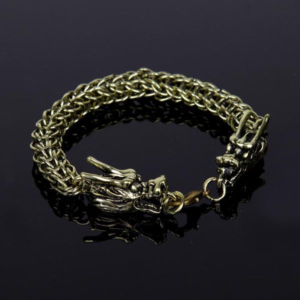 charm bracelets vintage punk dragon bracelet bangle for mens antique gold silver color stainless steel link chain hippop street jewelry, Golden;silver
charm bracelets vintage punk dragon bracelet bangle for mens antique gold silver color stainless steel link chain hippop street jewelry, Golden;silver