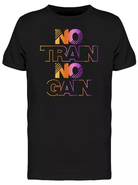 no train no gain active wear tee men's -image by shutterstock, White;black
no train no gain active wear tee men's -image by shutterstock, White;black