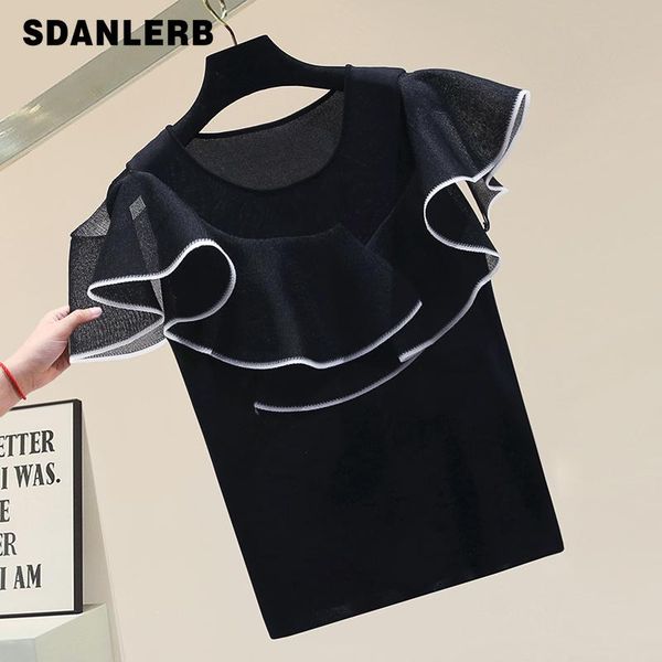 spring summer irregular ruffled collar jumper sleeveless cotton short sleeve loose t-shirt women's fashion in 2021, White
spring summer irregular ruffled collar jumper sleeveless cotton short sleeve loose t-shirt women's fashion in 2021, White