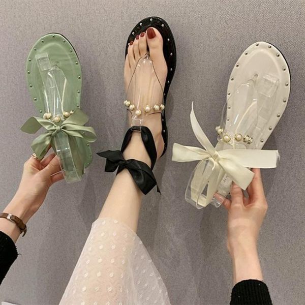 sandals woman flat clip toe pearl lace up female footwear cross-tied pinch transparent solid gril's shoe fashion summer 2021, Black
sandals woman flat clip toe pearl lace up female footwear cross-tied pinch transparent solid gril's shoe fashion summer 2021, Black