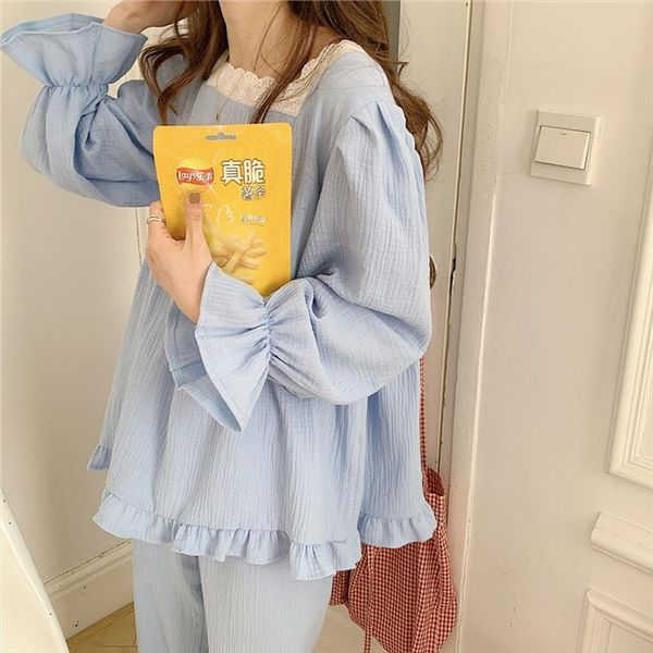 qweek pajamas summer homesuit women sleepwear princess style pyjamas drawstring sleeves lace pijamas home clothe cotton, Black;red
qweek pajamas summer homesuit women sleepwear princess style pyjamas drawstring sleeves lace pijamas home clothe cotton, Black;red