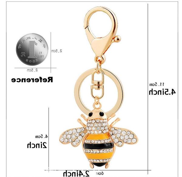 creative bee car key chain zinc alloy metal ring christmas gift fashion rhinestones diamond personality keychain pendant party favor
creative bee car key chain zinc alloy metal ring christmas gift fashion rhinestones diamond personality keychain pendant party favor