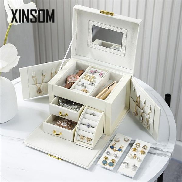 jewelry pouches, bags xinsom 2021 fashion box women three layers high capacity storage portable travel case casket birthday gift, Pink;blue
jewelry pouches, bags xinsom 2021 fashion box women three layers high capacity storage portable travel case casket birthday gift, Pink;blue