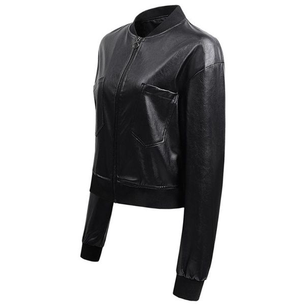 women's leather & faux spring autumn stand collar basic jacket for women black biker coat female pu motorcycle overcoat mujer slim outw
women's leather & faux spring autumn stand collar basic jacket for women black biker coat female pu motorcycle overcoat mujer slim outw