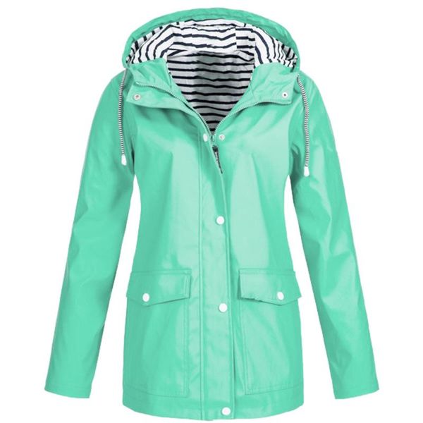 women's jackets autumn 2021 warm solid rain jacket outdoor plus waterproof hooded raincoat windproof winter women coat, Black;brown
women's jackets autumn 2021 warm solid rain jacket outdoor plus waterproof hooded raincoat windproof winter women coat, Black;brown