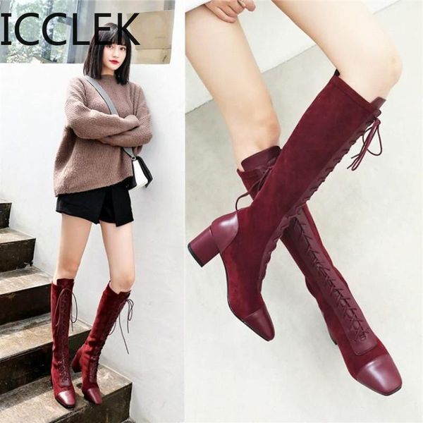 boots 2021 autumn winter leather women's heel knee-high lace up anti-slip warm, Black
boots 2021 autumn winter leather women's heel knee-high lace up anti-slip warm, Black