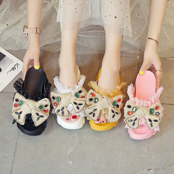 slippers 9cm/3.5 inch height wedge slides for womens fashion chunky shoes woman thick bottom summer outdoor zapatos de mujer, Black
slippers 9cm/3.5 inch height wedge slides for womens fashion chunky shoes woman thick bottom summer outdoor zapatos de mujer, Black