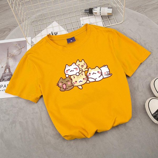 women's t-shirt fashion japanese summer women cartoon harajuku kawaii cat print short sleeve tshirt graphic tee ladies cotton female, White
women's t-shirt fashion japanese summer women cartoon harajuku kawaii cat print short sleeve tshirt graphic tee ladies cotton female, White