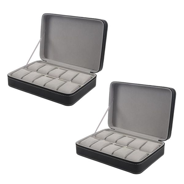 watch boxes & cases 2x box pu leather casket with zipper classic style 10 grids multi-functional bracelet display case, Black;blue
watch boxes & cases 2x box pu leather casket with zipper classic style 10 grids multi-functional bracelet display case, Black;blue