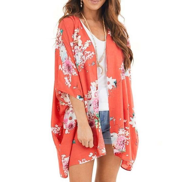 flower print kimono cardigan cover-ups women chiffon beach long dress blouse shawl outwear women's swimwear, White;black
flower print kimono cardigan cover-ups women chiffon beach long dress blouse shawl outwear women's swimwear, White;black