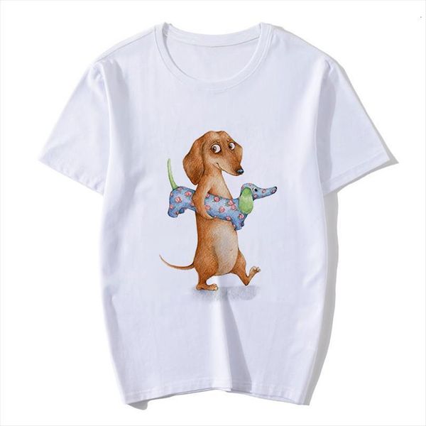 summer fashion kawaii cartoon men t shirt animal and womens dachshund print female couple short sleeved bottoming, White;black
summer fashion kawaii cartoon men t shirt animal and womens dachshund print female couple short sleeved bottoming, White;black