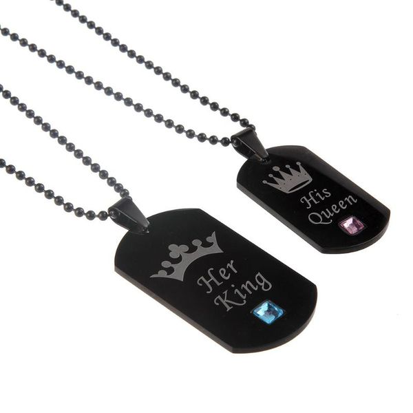 pendant necklaces women/men fashion her king and his queen accessories casual decorative couple necklace for lovers valentines day stainless, Silver
pendant necklaces women/men fashion her king and his queen accessories casual decorative couple necklace for lovers valentines day stainless, Silver