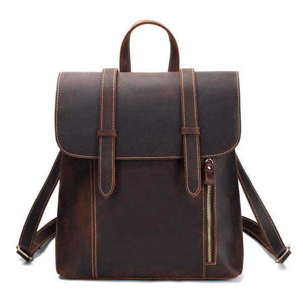 backpack 2021 brand vintage crazy horse leather designer handmade genuine cowhide school daypack laptravel bag bolsa
backpack 2021 brand vintage crazy horse leather designer handmade genuine cowhide school daypack laptravel bag bolsa