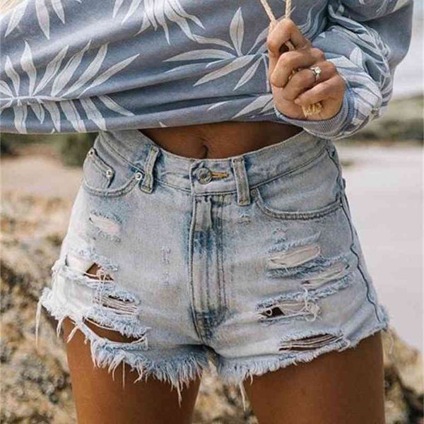 women's shorts denim style fashion trend high waist perforated tassel large pants, White;black
women's shorts denim style fashion trend high waist perforated tassel large pants, White;black
