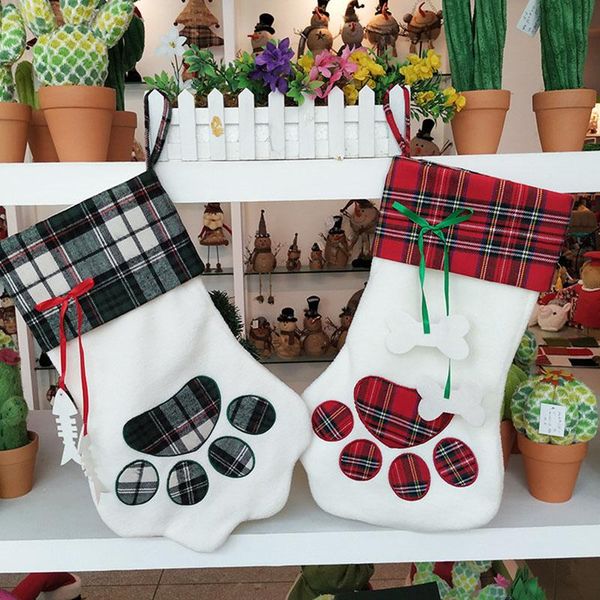 christmas decorations stockings gift bag plaid stocking for dog cat xmas tree ornaments year decoration
christmas decorations stockings gift bag plaid stocking for dog cat xmas tree ornaments year decoration