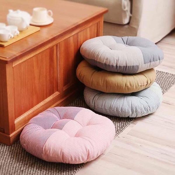 cushion/decorative pillow color matching stripe thick seat cushion bedroom bay window round cotton linen floor mat soft back 43cm
cushion/decorative pillow color matching stripe thick seat cushion bedroom bay window round cotton linen floor mat soft back 43cm