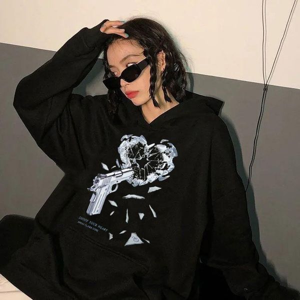 women's hoodies & sweatshirts streetwear oversized hoodie hip hop gun broken heart print sweatshirt men and women harajuku loose long s, Black
women's hoodies & sweatshirts streetwear oversized hoodie hip hop gun broken heart print sweatshirt men and women harajuku loose long s, Black