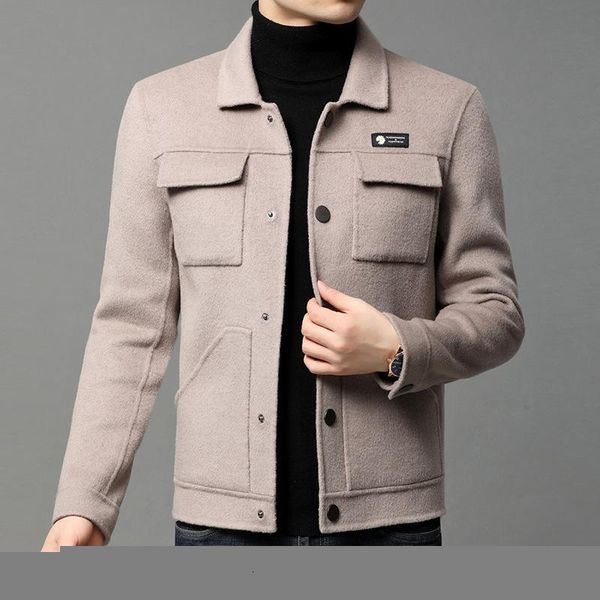 winter type double male woolen cloth coat, coat the young and middle-aged men leisure short wool jacket, Black
winter type double male woolen cloth coat, coat the young and middle-aged men leisure short wool jacket, Black