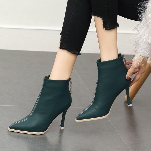 sale winter brand fashion black green women ankle boots elegant high heels ladies shoes plus big ogiv
sale winter brand fashion black green women ankle boots elegant high heels ladies shoes plus big ogiv