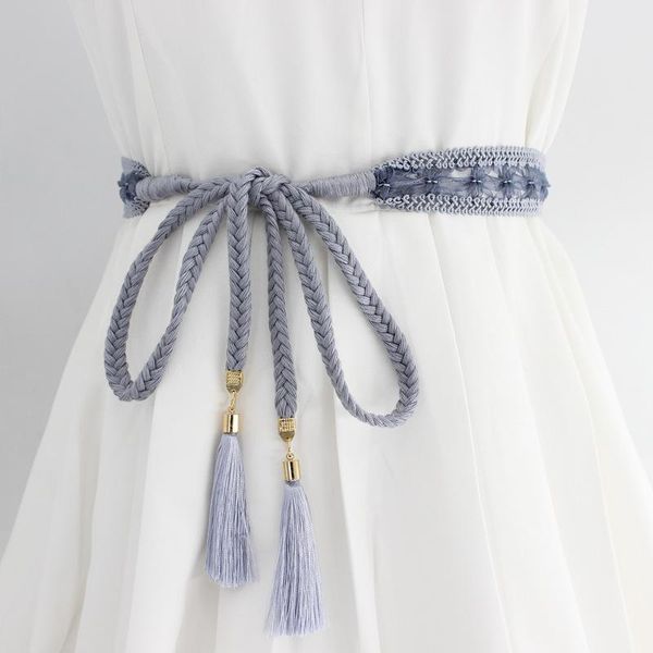 belts boho girls thin waist rope knit fashion women solid color braided tassel belt for dress waistbands accessories wholesale, Black;brown
belts boho girls thin waist rope knit fashion women solid color braided tassel belt for dress waistbands accessories wholesale, Black;brown