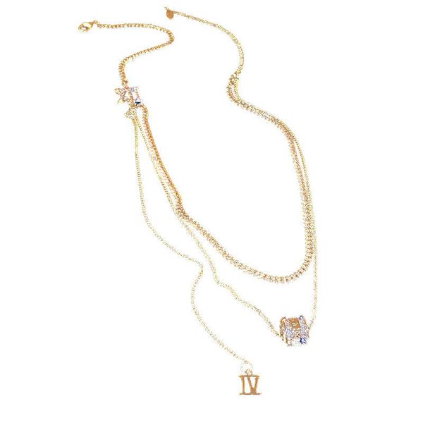 chains fashion geometric set auger zircon double-layer chain necklace clavicle temperament sautoir, Silver
chains fashion geometric set auger zircon double-layer chain necklace clavicle temperament sautoir, Silver