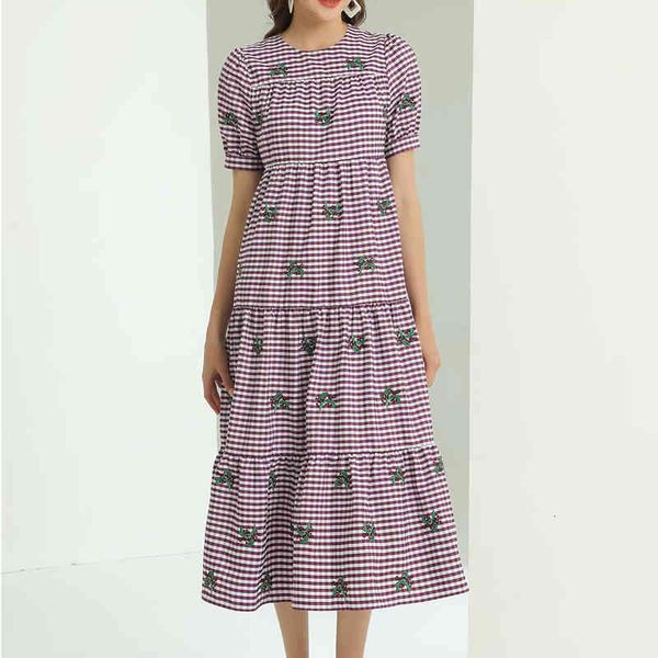 dress summer track retro ethnic style stripes embroidered short-sleeve flowers mid-length dressed women's clothes, Black;gray
dress summer track retro ethnic style stripes embroidered short-sleeve flowers mid-length dressed women's clothes, Black;gray