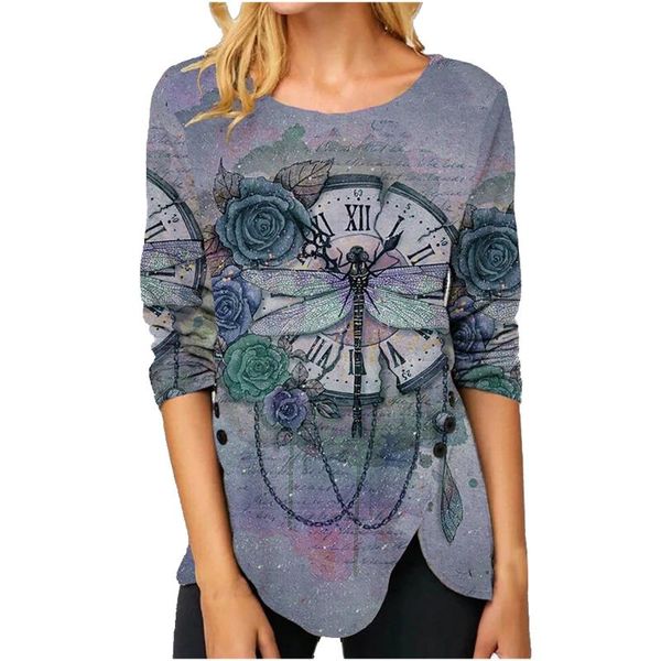 butterfly print t shirt women ladies artistic long sleeve o-neck t-shirt camiseta manga larga mujer vintage tshirts women's, White 
butterfly print t shirt women ladies artistic long sleeve o-neck t-shirt camiseta manga larga mujer vintage tshirts women's, White