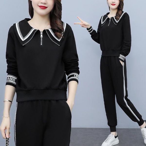 women's two piece pants autumn slim fashion sweater casual set large size survetement femme 2 year-old female costume tracksuits, White
women's two piece pants autumn slim fashion sweater casual set large size survetement femme 2 year-old female costume tracksuits, White