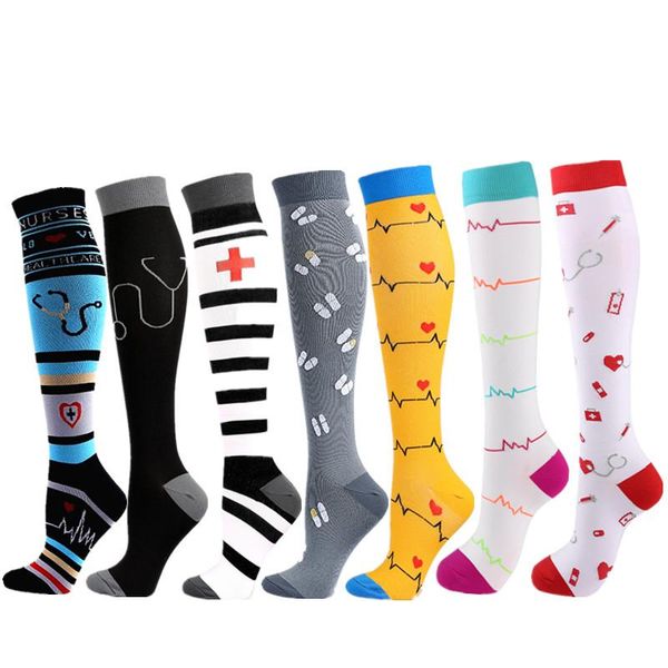 men's socks 58 styles compression stockings funny calf pressure golf tube fit for nursing outdoor running hiking nures, Black
men's socks 58 styles compression stockings funny calf pressure golf tube fit for nursing outdoor running hiking nures, Black