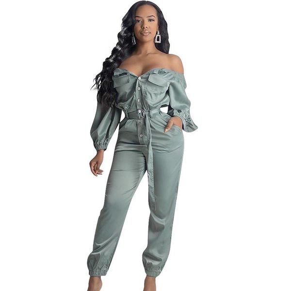 women's jumpsuits & rompers off shoulder elegant womens jumpsuit female button-up pockets long sleeve autumn streetwear workout belt, Black;white
women's jumpsuits & rompers off shoulder elegant womens jumpsuit female button-up pockets long sleeve autumn streetwear workout belt, Black;white