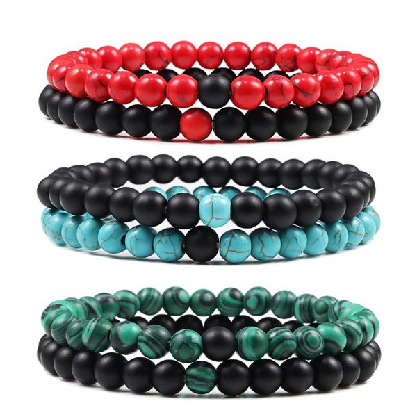 beaded, strands 2pcs/set classic men women bracelet 6mm natural stone bead charm energy couple bracelets bangles rosary jewelry friend gift, Black
beaded, strands 2pcs/set classic men women bracelet 6mm natural stone bead charm energy couple bracelets bangles rosary jewelry friend gift, Black